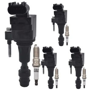 UF491 Ignition Coil Pack 12578224 and Iridium Spark Plugs XP5263 Set of 4pcs NEW